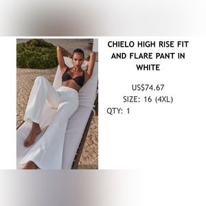 Showpo White Flare Pants